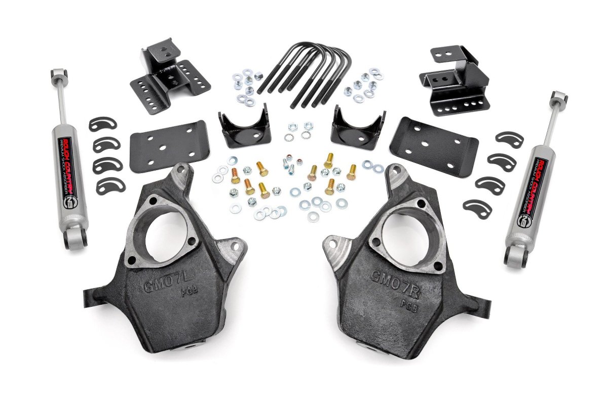 GMC Sierra 1500 Lowering Kit - Front + Rear - Rough Country - 2
